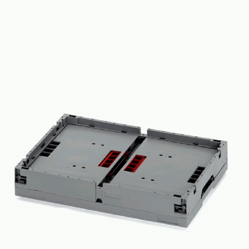 Faltbox, 600x400x420mm, silbergrau, ohne Deckel