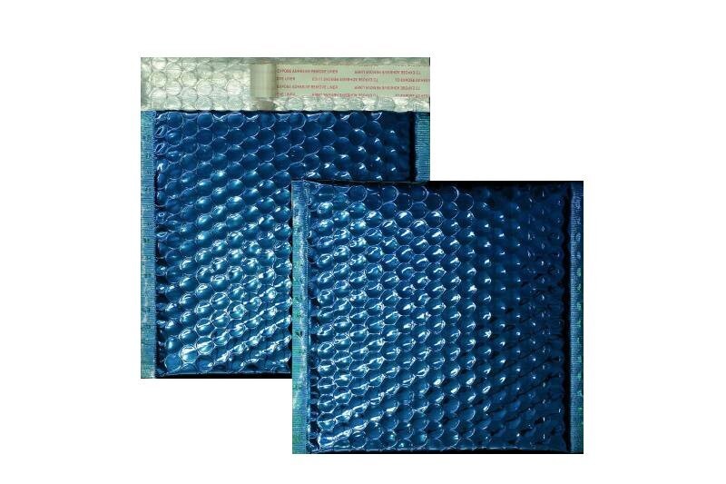 Farbige Luftpolstertaschen, blau, 165 x 165 mm, 10 Stück