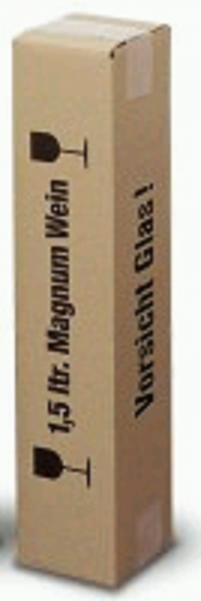 Flaschen-Versandkarton, 1 Flasche 1,5 ltr. Magnum Wein, PTZ-geprüft