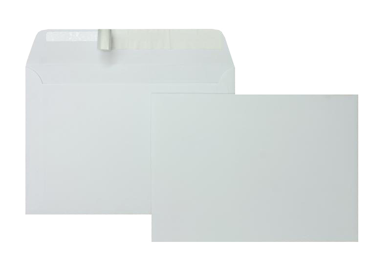 Briefumschläge weiß Royal weiß~162x229mm DIN C5 140g/m2 Seidig Glatt ohne Fenster Haftklebung gerade Klappe 125 Stk.