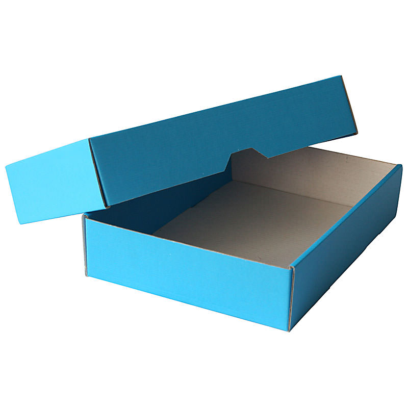 Stülpdeckelkarton, 214x151x45mm, blau, A5