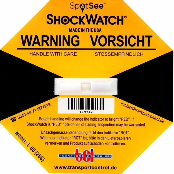 Shockwatch, 25G,Gelb