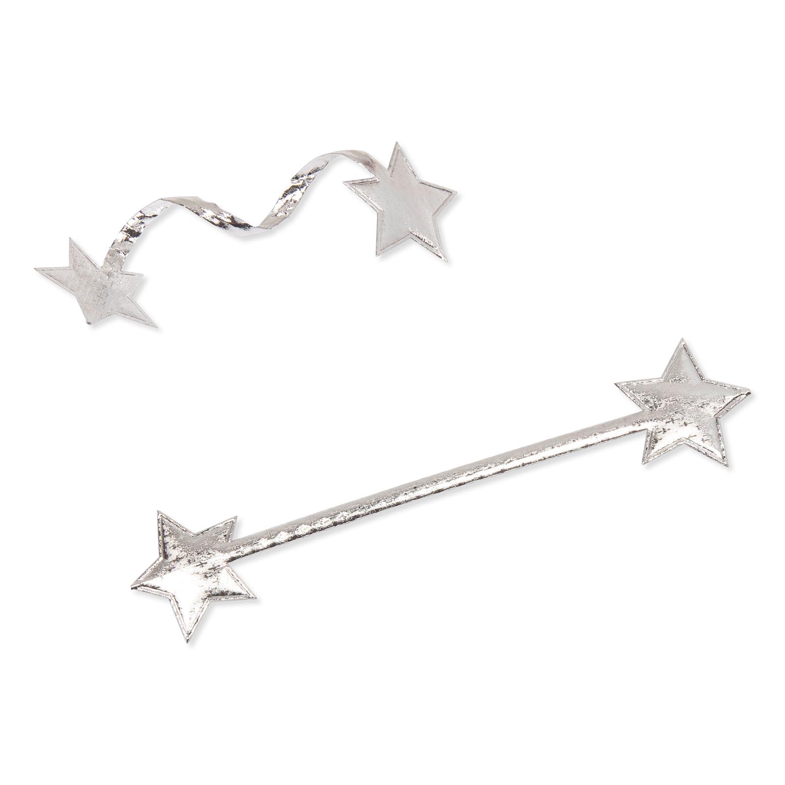 Verschlußclip Stars Silber 35mm x 160mm