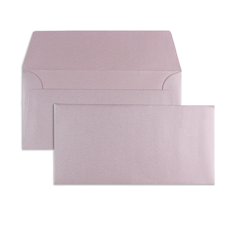 Briefumschläge violett violett Metallic~ DIN Lang 120g/qm Fine Paper o. Fenster Nassklebung gerade Klappe 100 Stk.