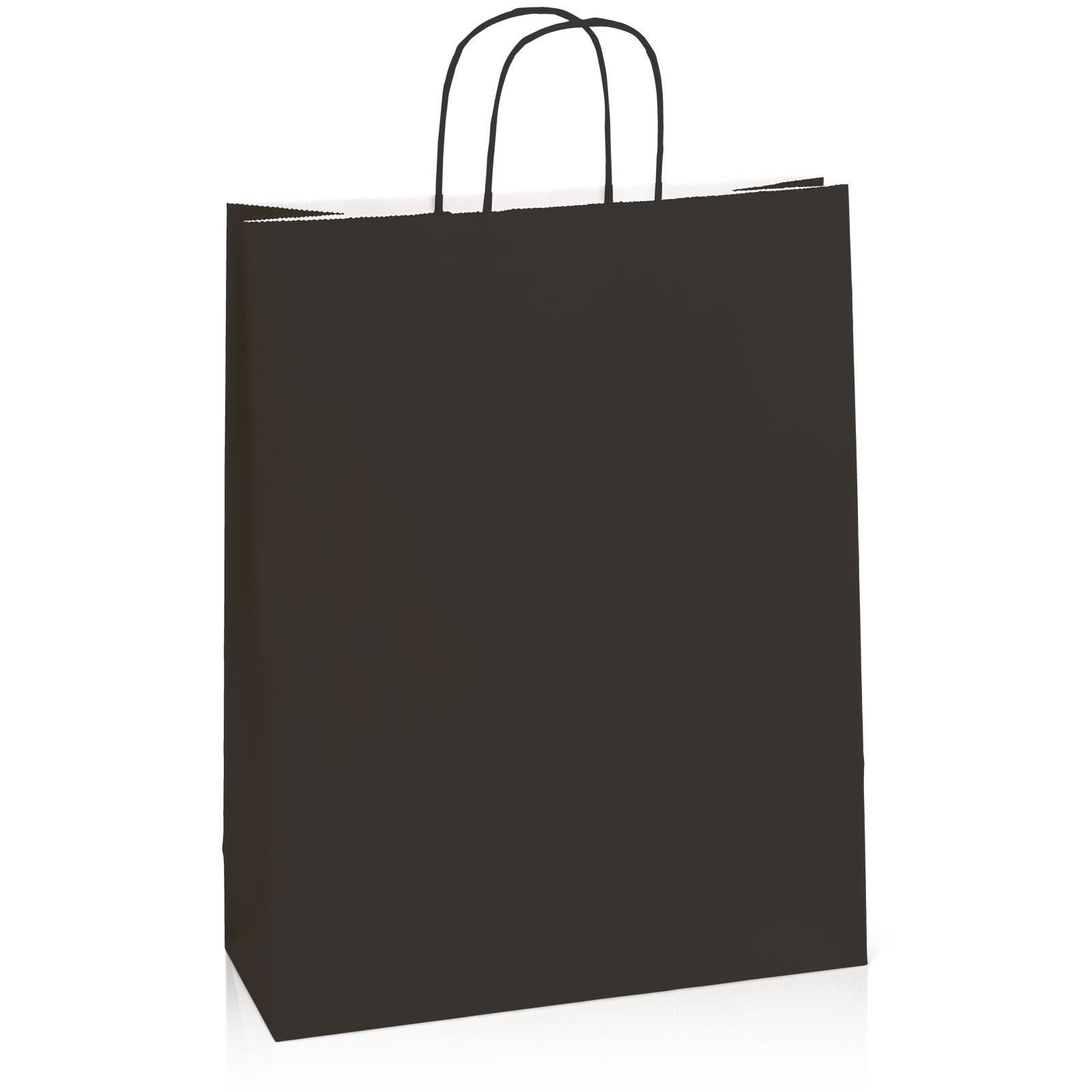 Einkaufstasche aus Kraftpapier Schwarz -XL-