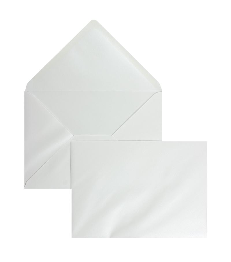 Briefumschläge weiß marble white~ DIN B6 100g/qm glänzend Paperado o. Fenster Nasskleb. 100 Stk.