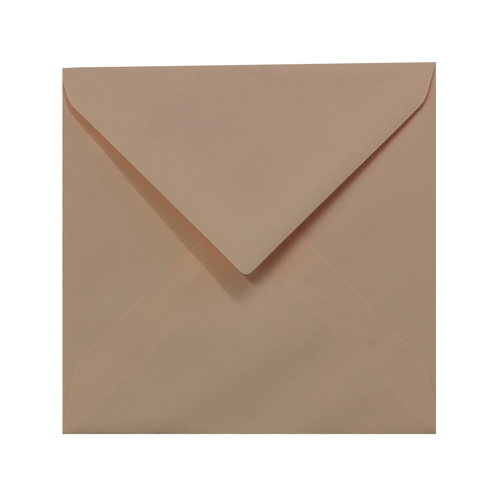 Briefumschläge, rosa ~140x140mm, 100g/m2 gerippt, ohne Fenster, Nassklebung, spitze Klappe, 100 Stück