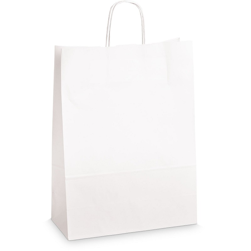 Einkaufstasche aus Kraftpapier Weiß -XL-