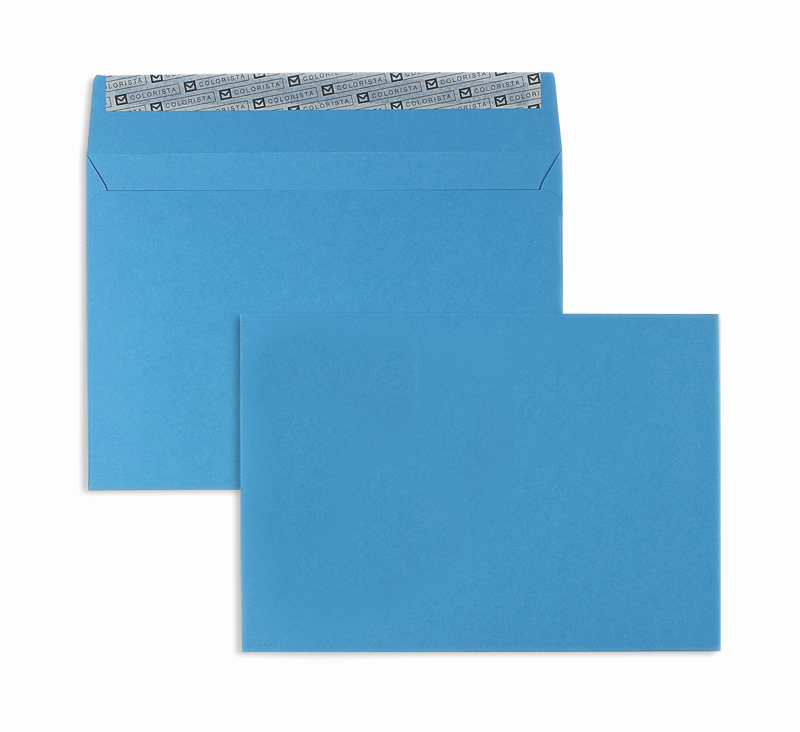 Briefumschläge blau Königsblau~162x229mm DIN C5 130g/qm Colorista ohne Fenster Haftklebung gerade Klappe 100 Stk.