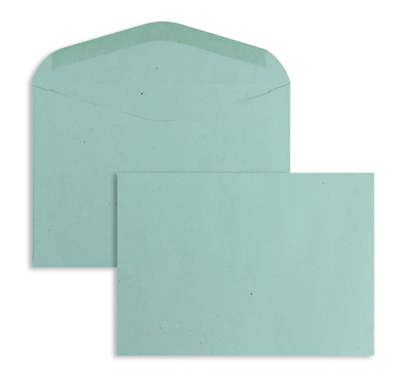 Briefumschläge blau ~125x176mm DIN B6 75 g/qm Recycling ohne Fenster Nassklebung geschwungene Klappe 1000 Stk.