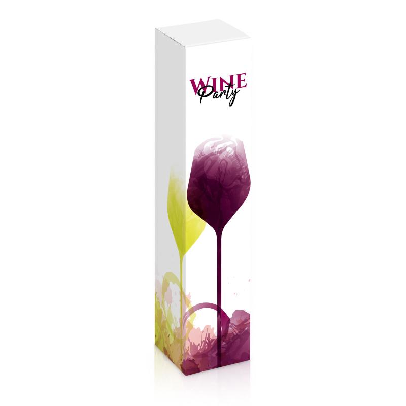Wineparty, 1er Faltschachtel für 0.75l Wein 360mm