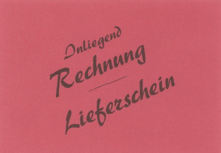 Briefhülle, "Lieferschein / Rechnung" 162x114mm, C6, rot, 1.000 Stück