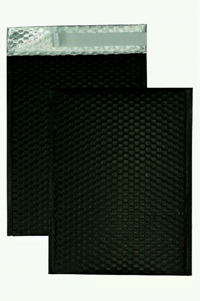 Farbige Luftpolstertaschen, schwarz, 180 x 250 mm, 10 Stück