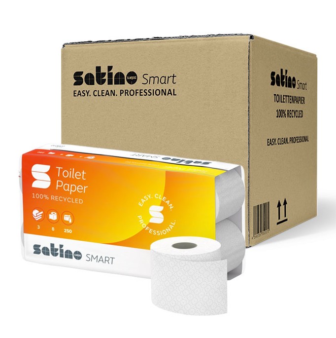 Toilettenpapier "Satino" 3-lagig | 250 Blatt | 64  Rollen