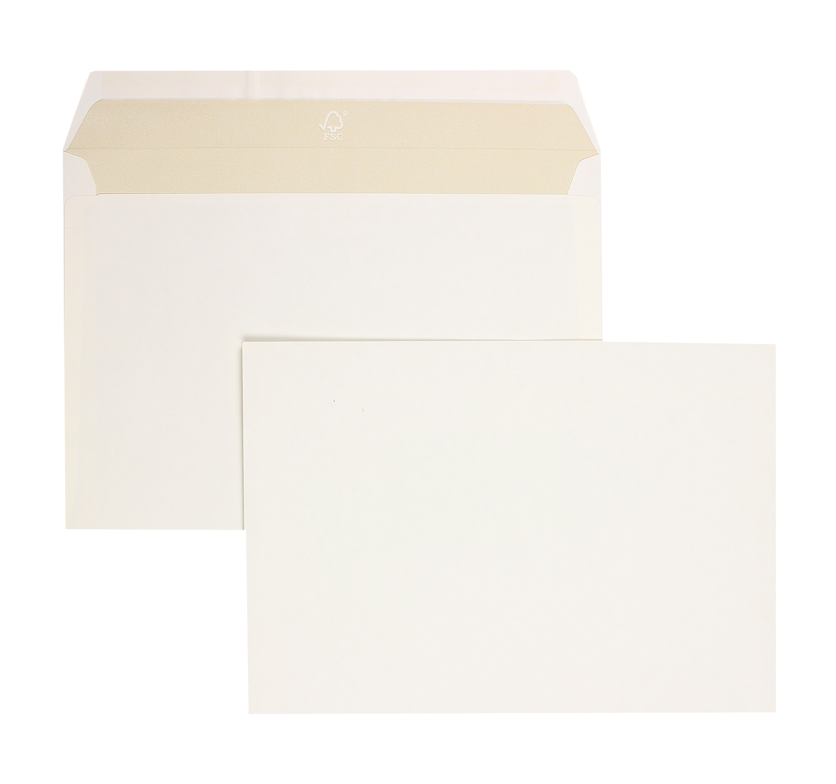 Briefumschläge weiß gelblichweiß~162x229mm DIN C5 120g/m2 Munken Pure ohne Fenster Haftklebung gerade Klappe 500 Stk.