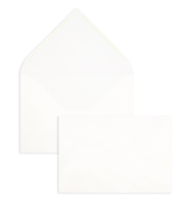 Briefumschläge, weiß ~229x324mm DIN C4, 135 g/qm Velin, ohne Fenster, Nassklebung, spitze Klappe, 100 Stück