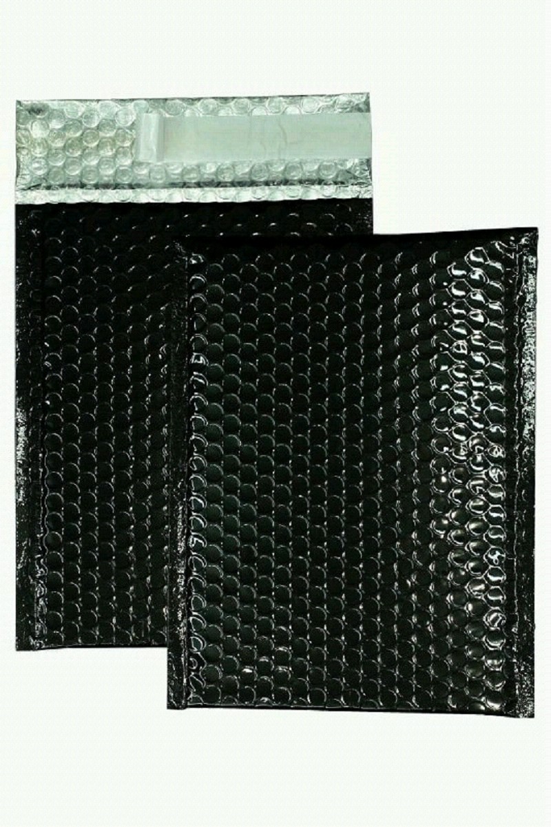 Farbige Luftpolstertaschen, schwarz, 180 x 250 mm, 10 Stück