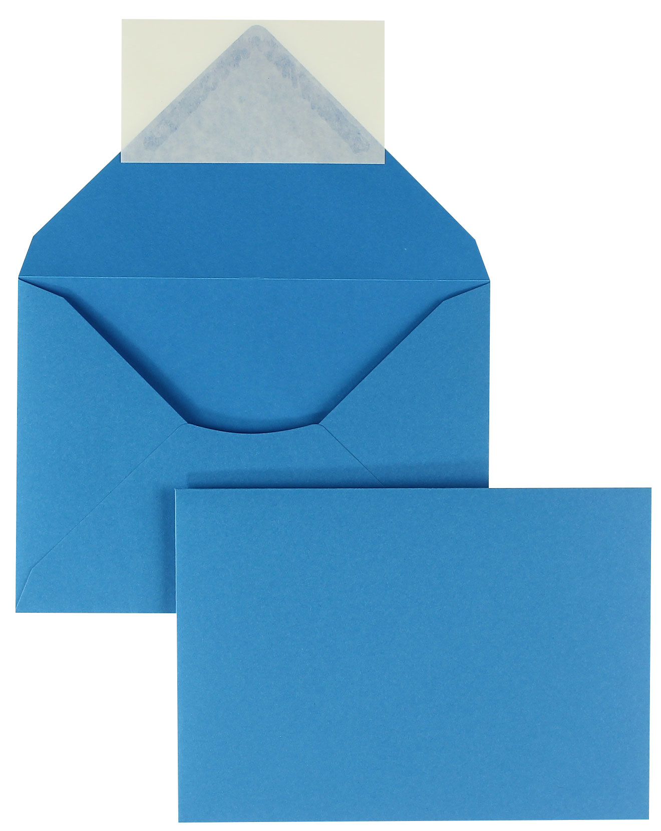 Briefumschläge blau Königsblau~125x176mm DIN B6 130g/qm Colorista ohne Fenster Haftklebung spitze Klappe 100 Stk.