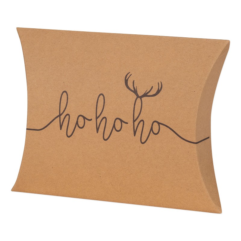Pillowbox „HoHoHo Natur“, 150 x 145 x 40mm