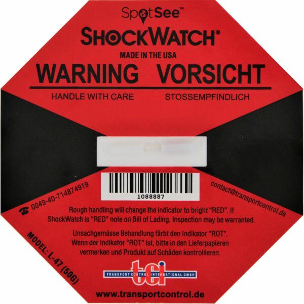 Shockwatch, 50G, rot