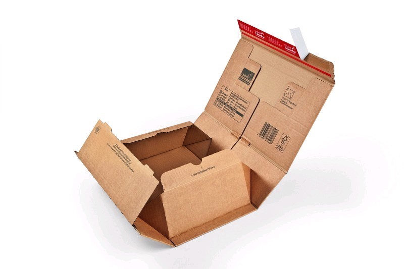 Paket Versandkarton, 300x212x43mm, braun - optimal für Warenpost-Verssand