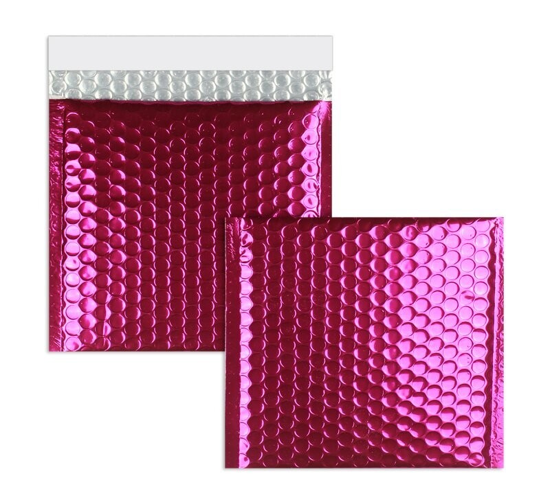 Farbige Luftpolstertaschen, pink, 165 x 165 mm, 10 Stück