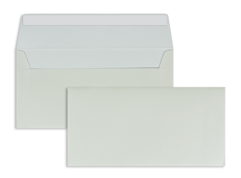 Briefumschläge weiß White Silk~ DIN Lang 130g/m2 Boutique so... silk o. Fenster Haftklebung gerade Klappe 100 Stk.