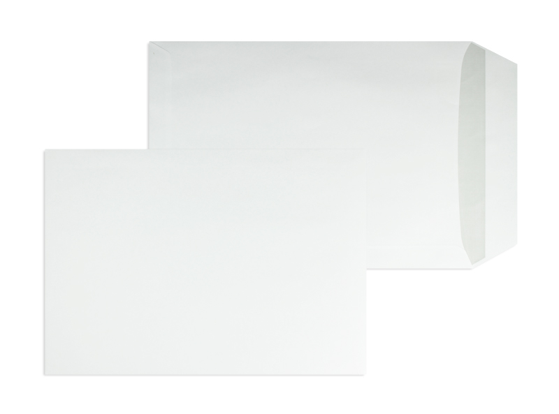 Briefumschläge, weiß ~110x220mm DIN Lang, 80g/qm Recycling, ohne Fenster, Selbstklebung, gerade Klappe, 1000 Stück