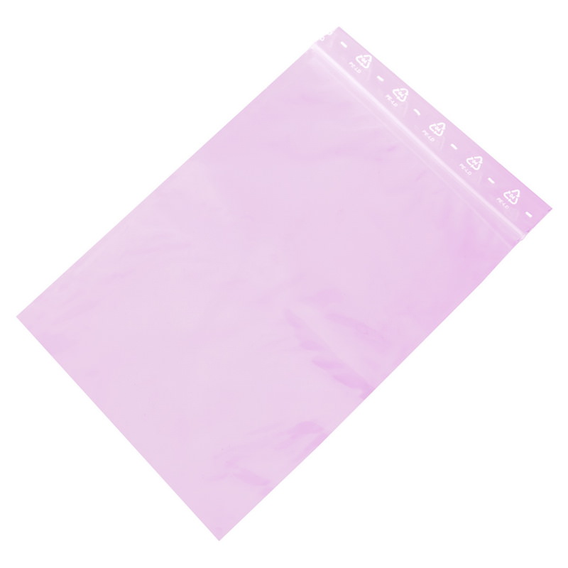 Druckverschlussbeutel, 100x150mm, 50my, LDPE, rosa, 1.000 Stück