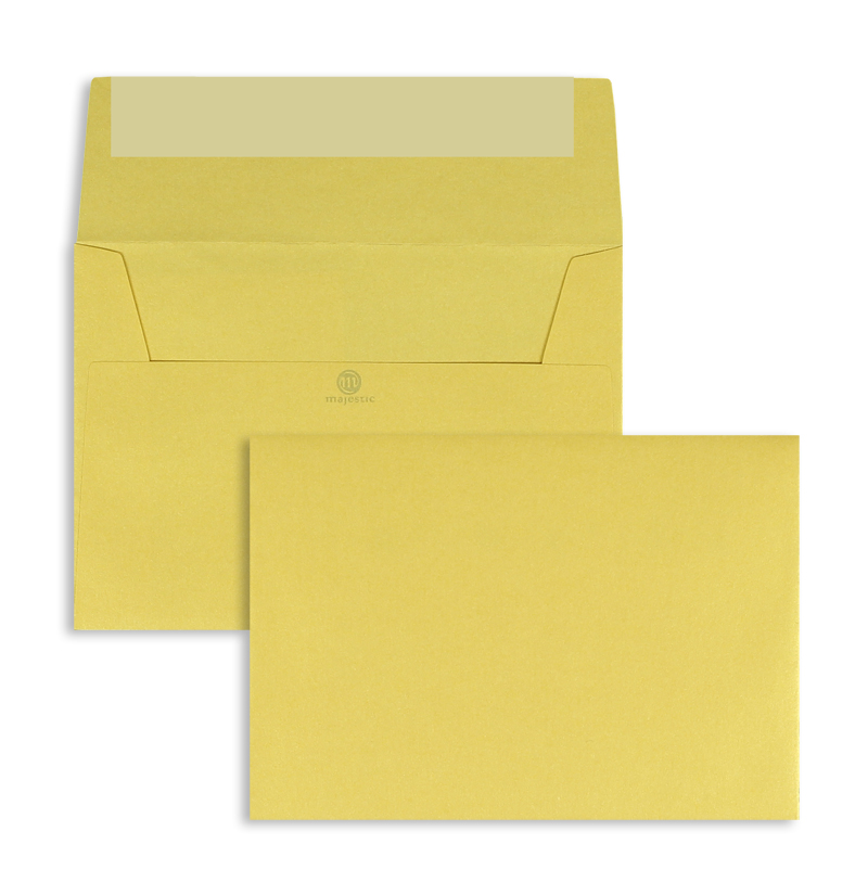 Briefumschläge gelb Mellow Yellow~114x162mm DIN C6 120g/qm Majestic ohne Fenster Haftklebung gerade Klappe 200 Stk.