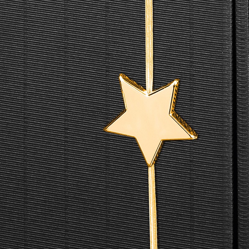 Dekoelement Flashlight Stern Gold mit Gummiband Ø 5-6 cm